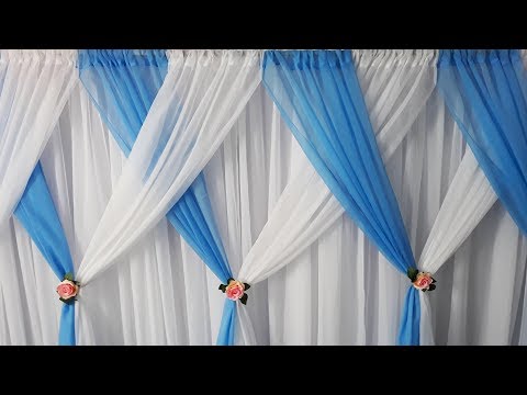 Como Fazer Painel de Cortinário Para Decoração de Festas Montar Painel de Cortinas Com Tecidos
