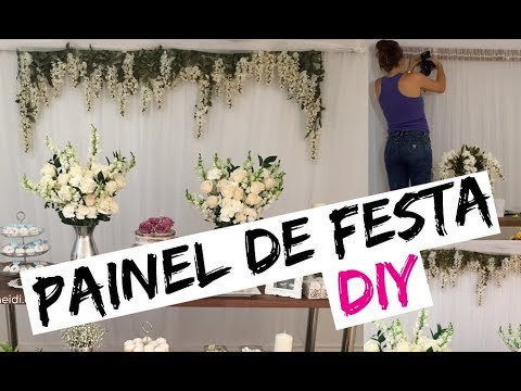 COMO FAZER PAINEL PARA FESTA DIY | FESTA DE NOIVADO | PROJETO NOIVA DIY |