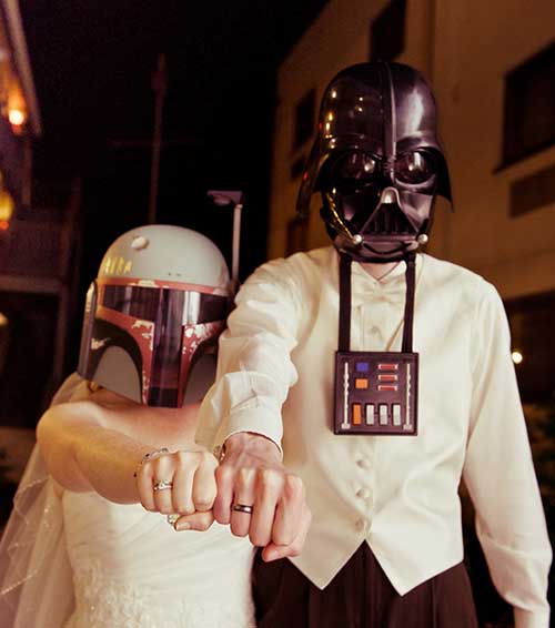 imagem de casamento nerd