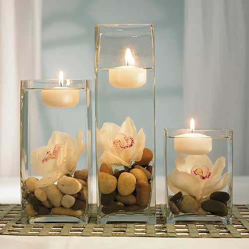 velas nos potes