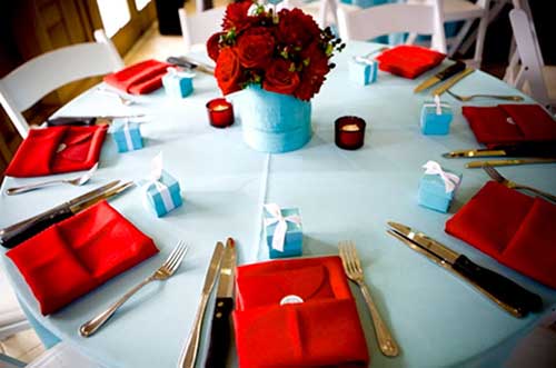 mesa decorada