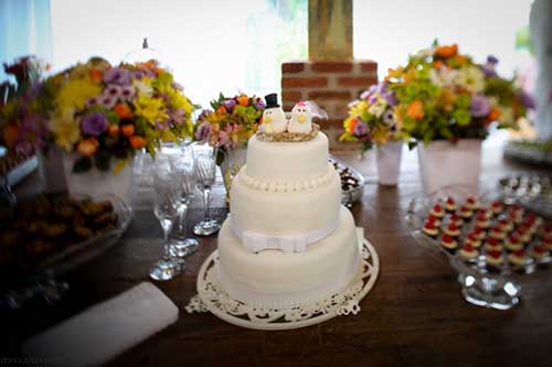bolo decorado para bodas
