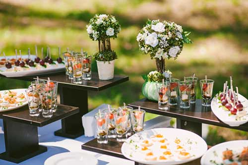 sugestões para coquetel de casamento