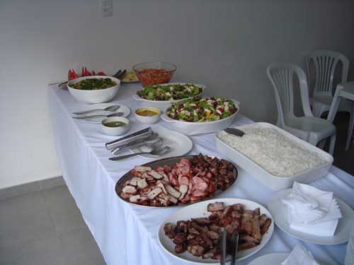 com carne assada