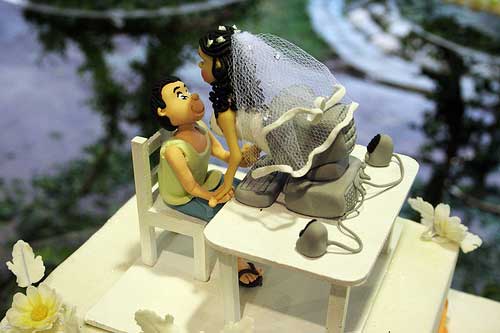 Mini Bolo de Casamento 