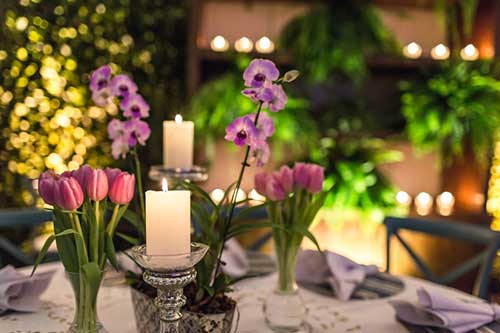 decorar com tulipas