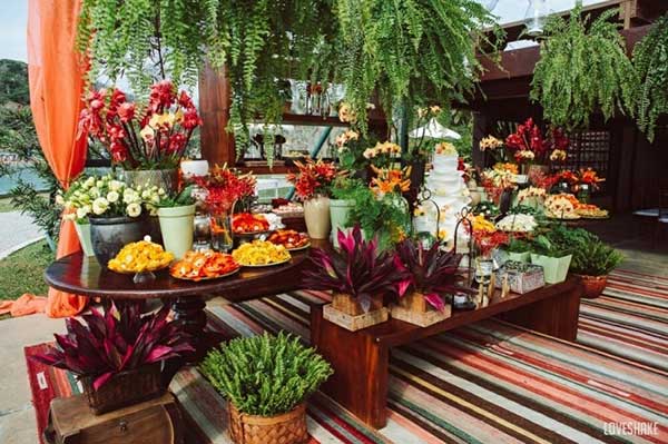 decoração de mesa