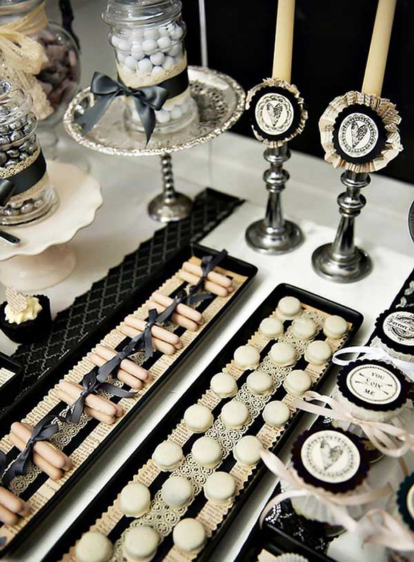 casamento preto e branco