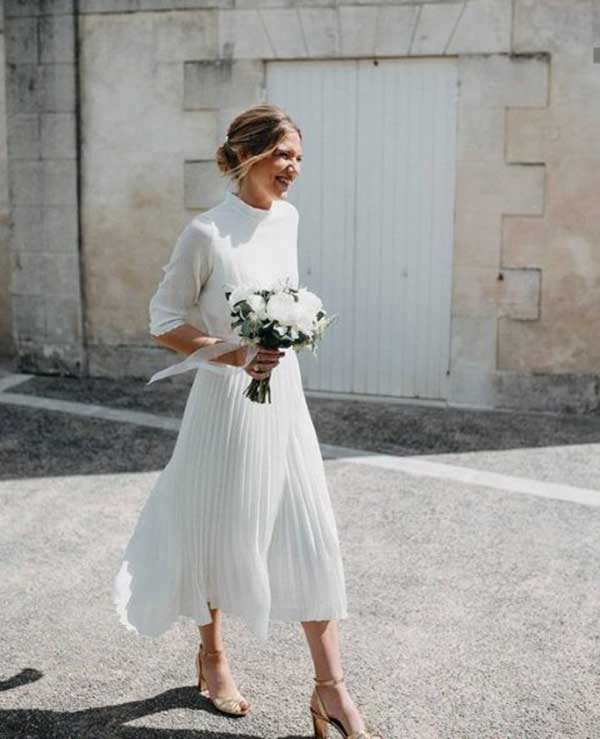 Look com flores.