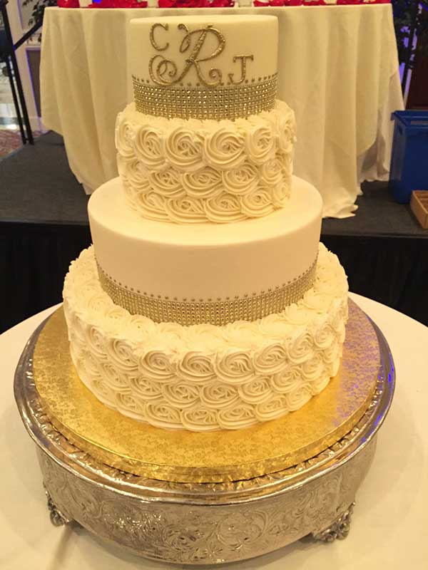 bolo para bodas de ouro