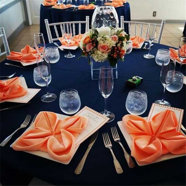 mesas decoradas para convidados
