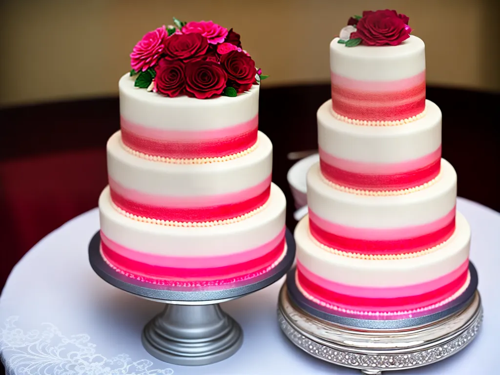 Dicas bolos casamento gradiente comestivel 2