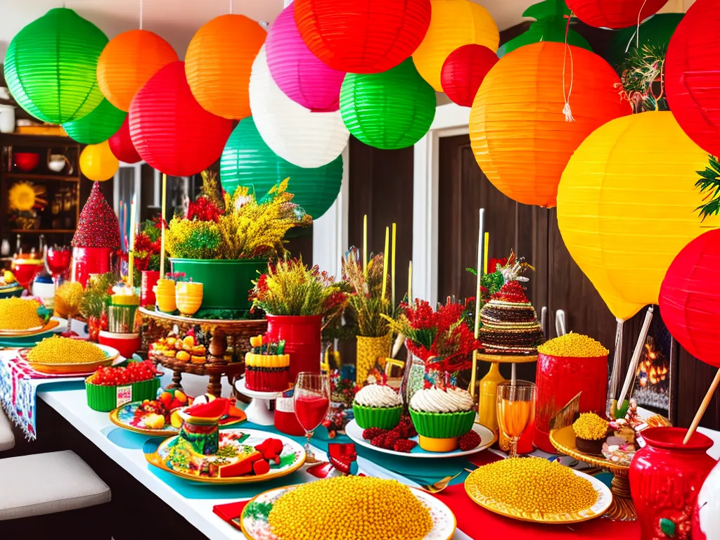 Dicas cha de cozinha tema festa junina tradicional animada 4