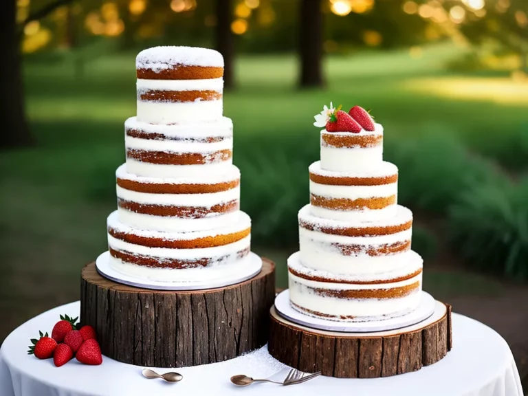 Naked cake de casamento decorado com frutas e flores