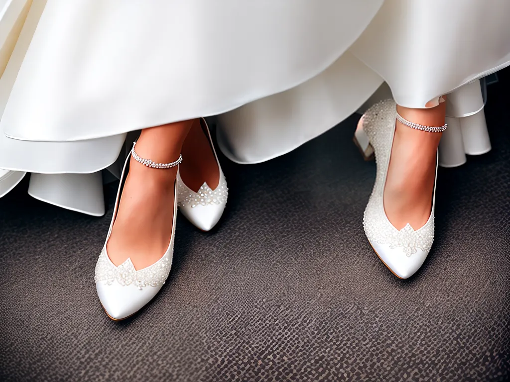 Deslumbrantes sapatos de noiva para casamento