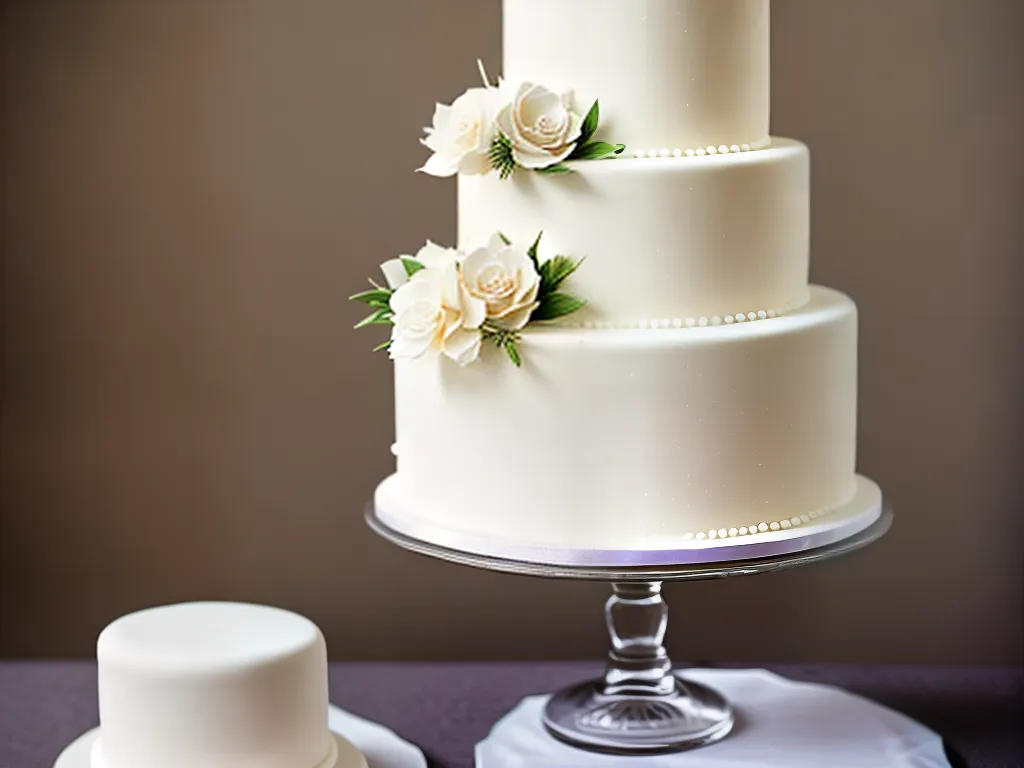 Fotos a tradicao de ter um bolo de casamento com lacos comestiveis