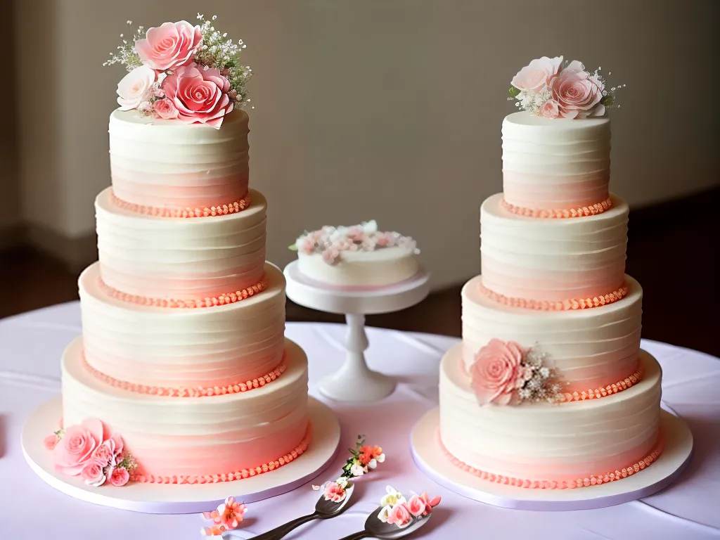 Fotos papel das cores no bolo de casamento 2