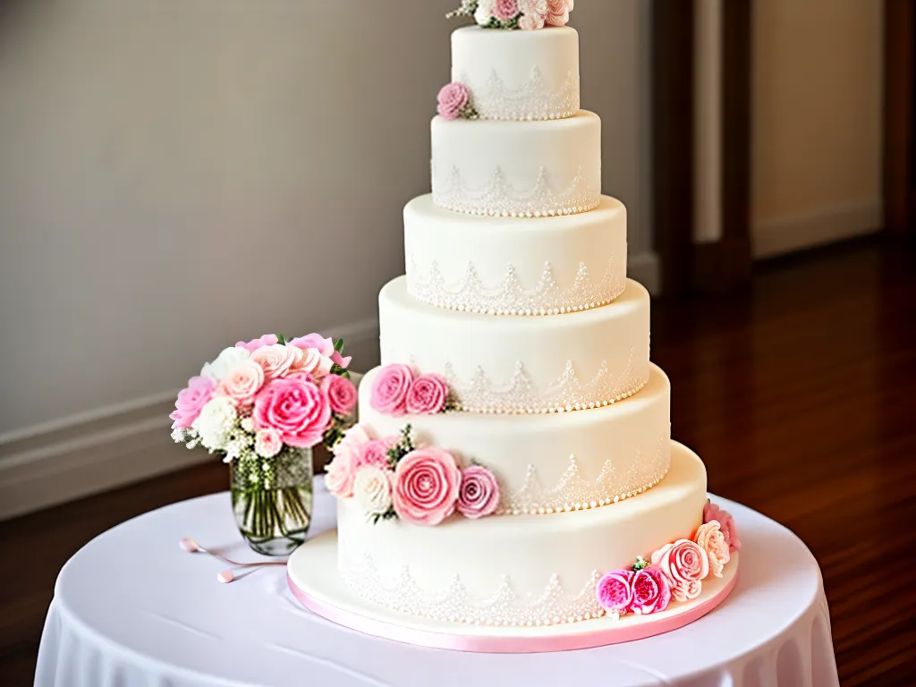 Fotos papel das cores no bolo de casamento 3
