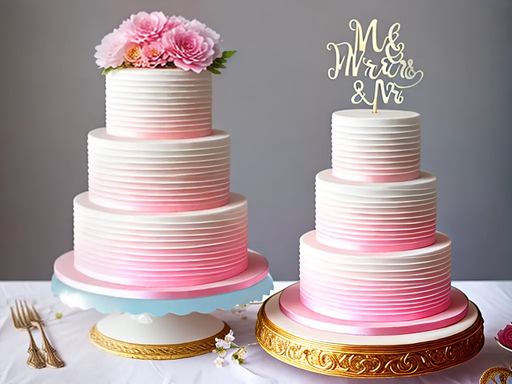 Fotos papel das cores no bolo de casamento 4