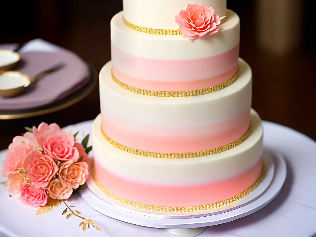 Ideias bolos casamento efeito degrade 2