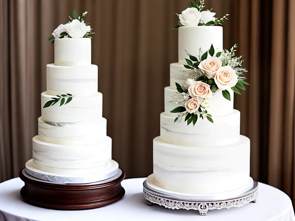 Ideias bolos casamento efeito marmore 1