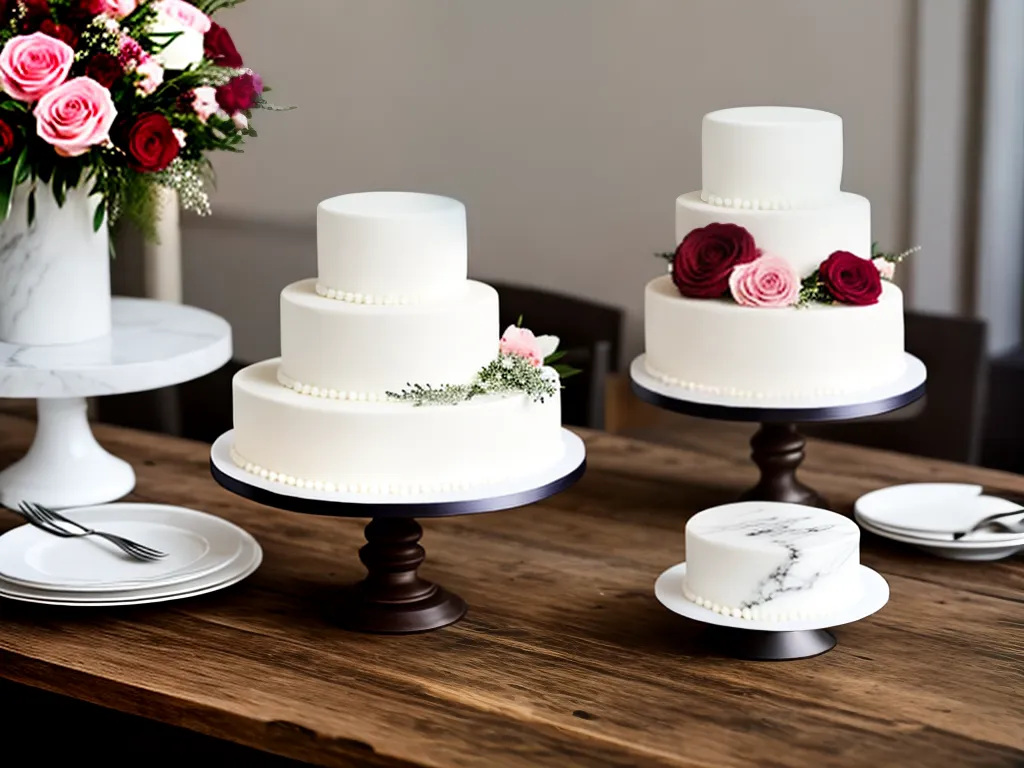 Ideias bolos casamento efeito marmore 2