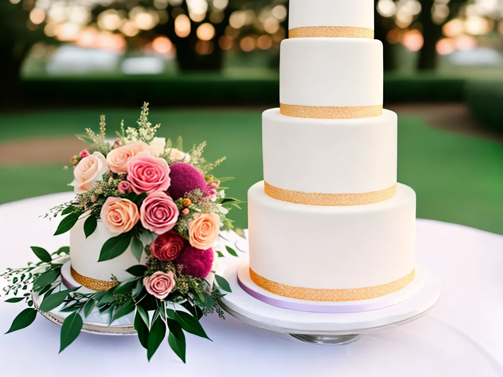 Ideias bolos casamento gradiente comestivel 3
