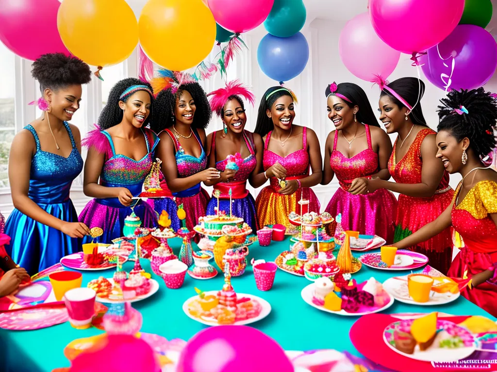 Ideias cha de cozinha carnaval festa animada cheia cor 2