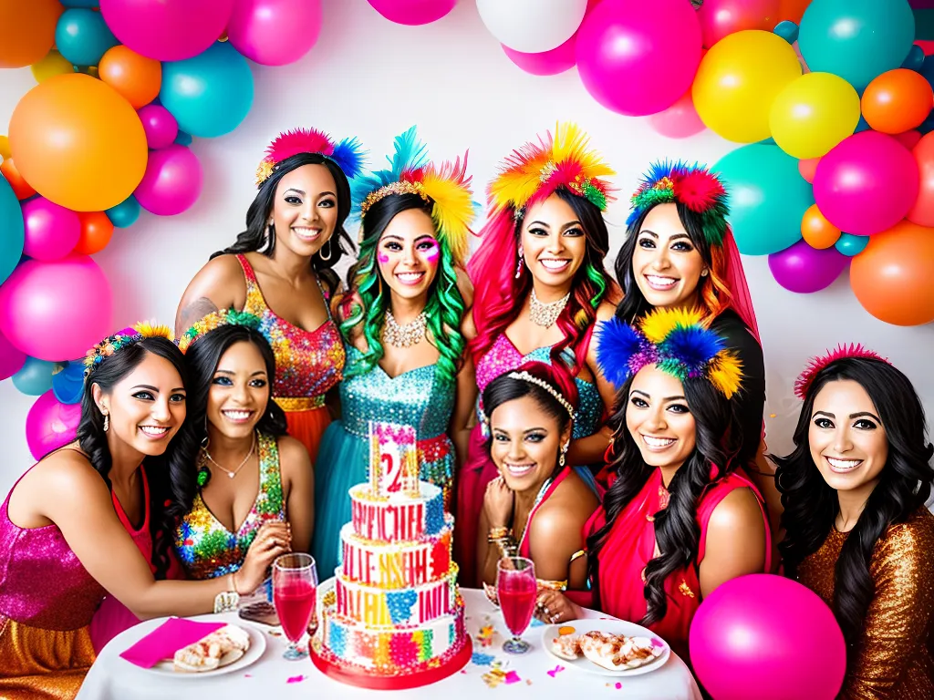 Ideias cha de cozinha carnaval festa animada cheia cor 3