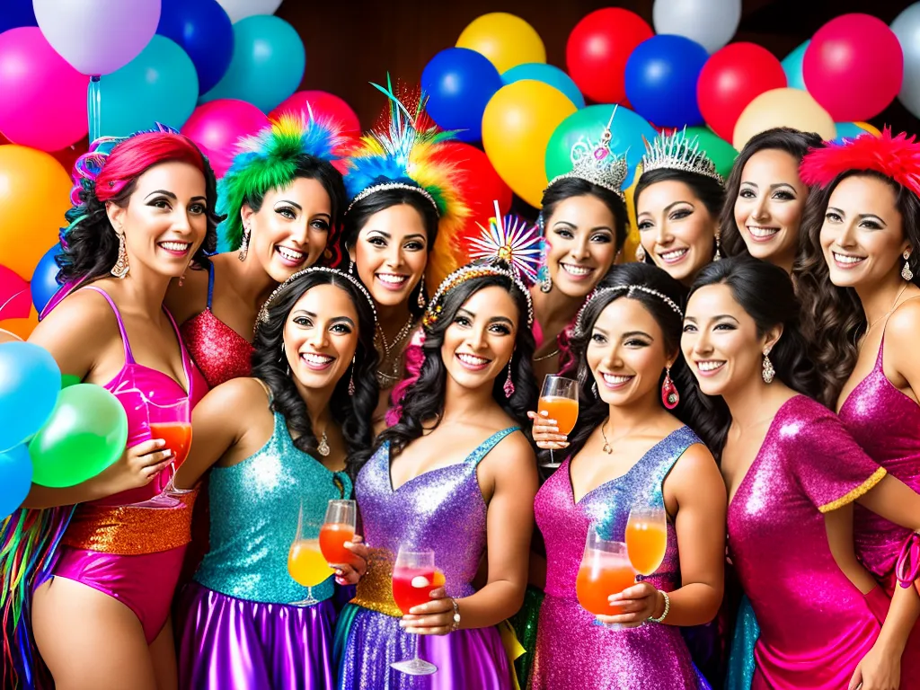 Ideias cha de cozinha carnaval festa animada cheia cor 4