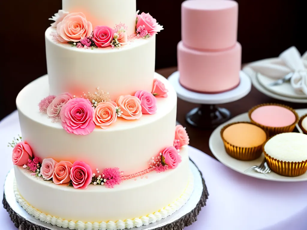 Ideias papel das cores no bolo de casamento 2