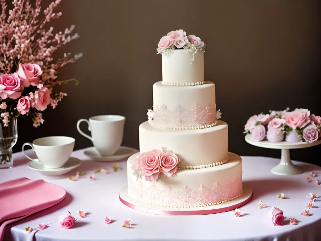 Ideias papel das cores no bolo de casamento 3