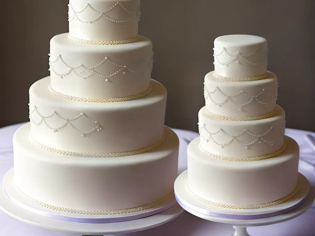 Imagens a tradicao de ter um bolo de casamento com lacos comestiveis 2