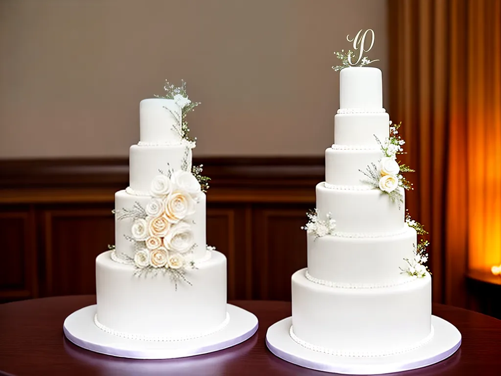 Imagens a tradicao de ter um bolo de casamento com lacos comestiveis