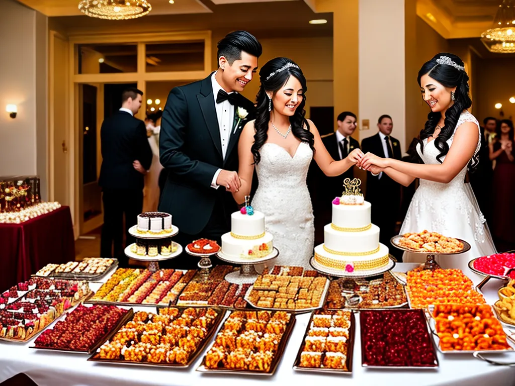 Imagens a tradicao de trocar o bolo de casamento por doces tradicionais