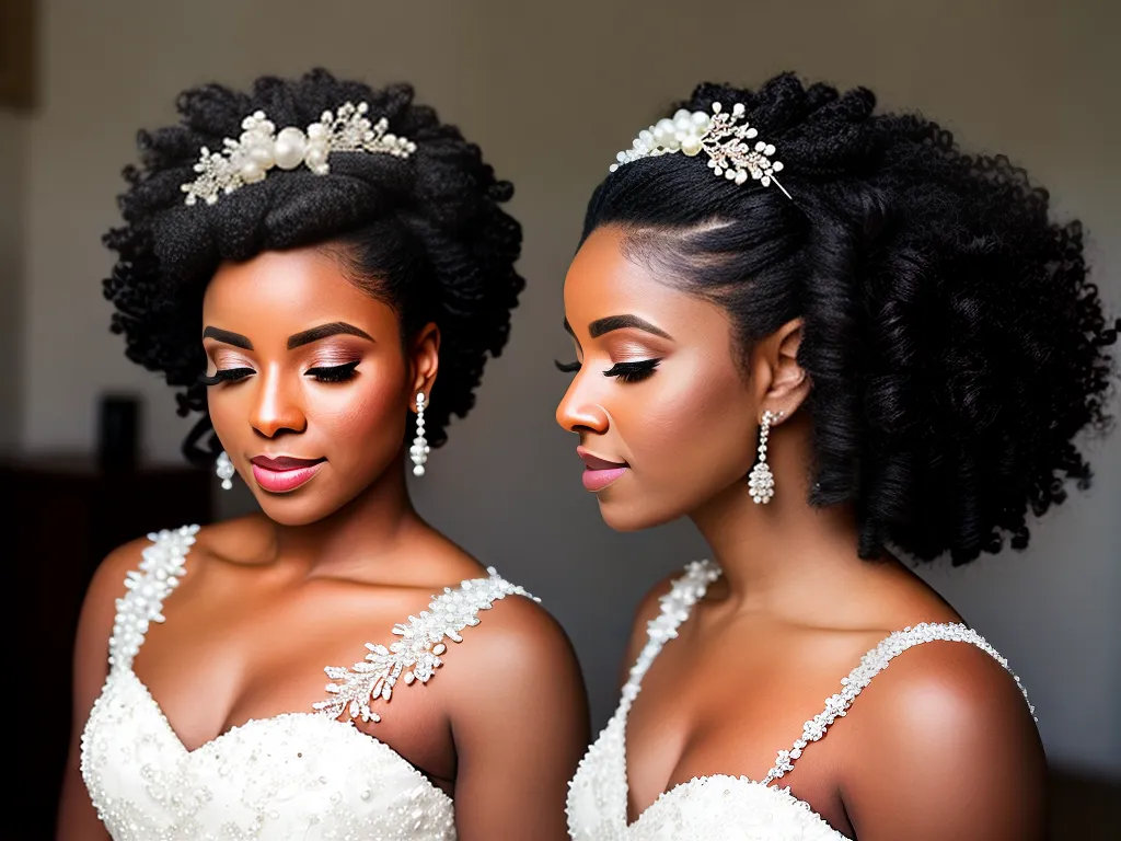 Imagens acessorios noivas penteados mechas afro 3