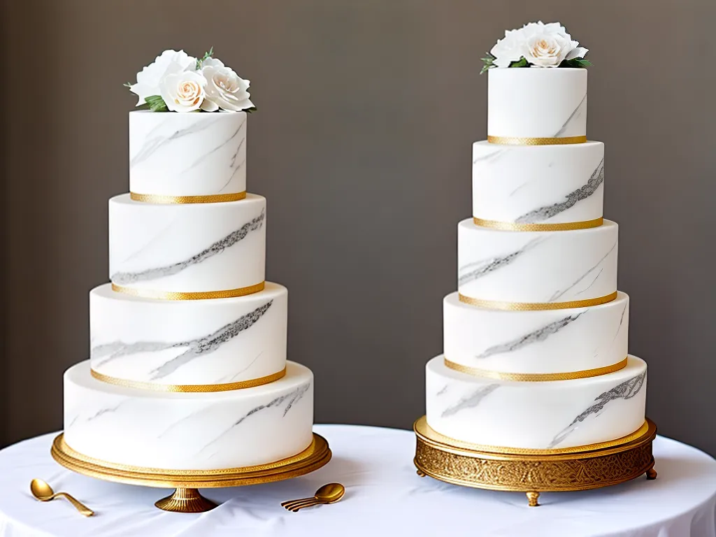 Imagens bolos casamento efeito marmore4