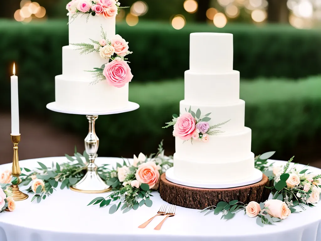 Imagens bolos casamento gradiente comestivel 3