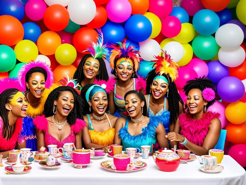 Imagens cha de cozinha carnaval festa animada cheia cor 2