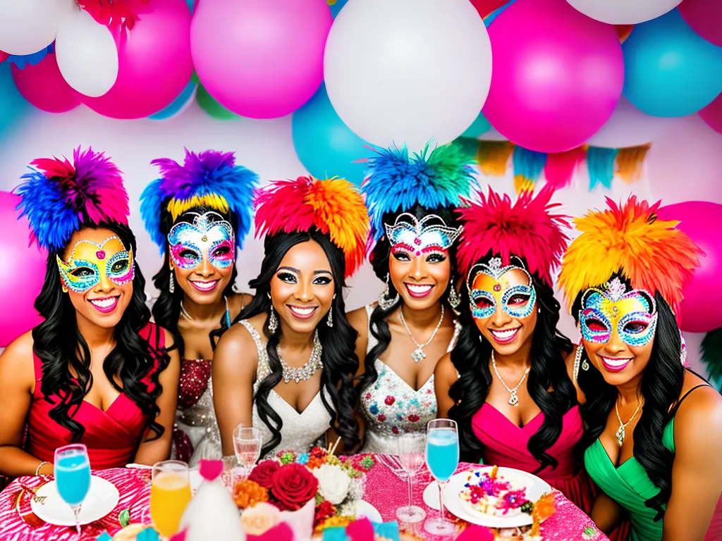 Imagens cha de cozinha carnaval festa animada cheia cor 3