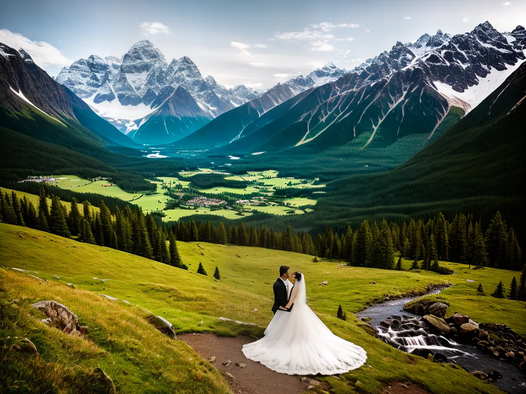 Imagens convites casamento estilo montanhas paisagens naturais 2